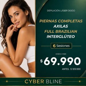 Piernas Completas + Full Brazilian + Axilas + Interglúteo | Cyber