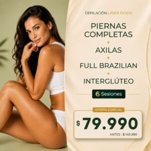 Piernas Completas + Full Brazilian + Intergluteo + Axilas